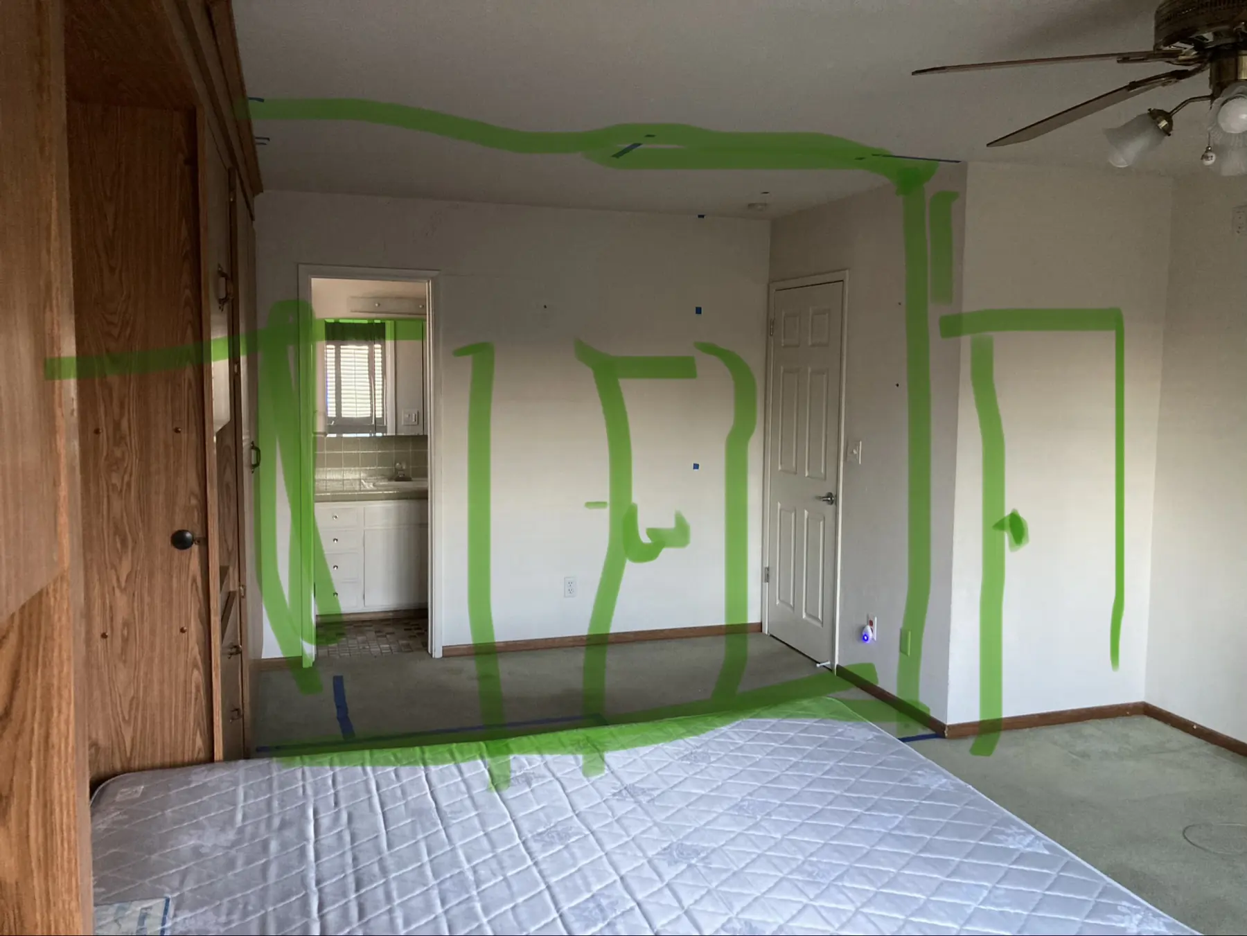 Accessible bathroom with roll-in shower, San Diego — before photo 2