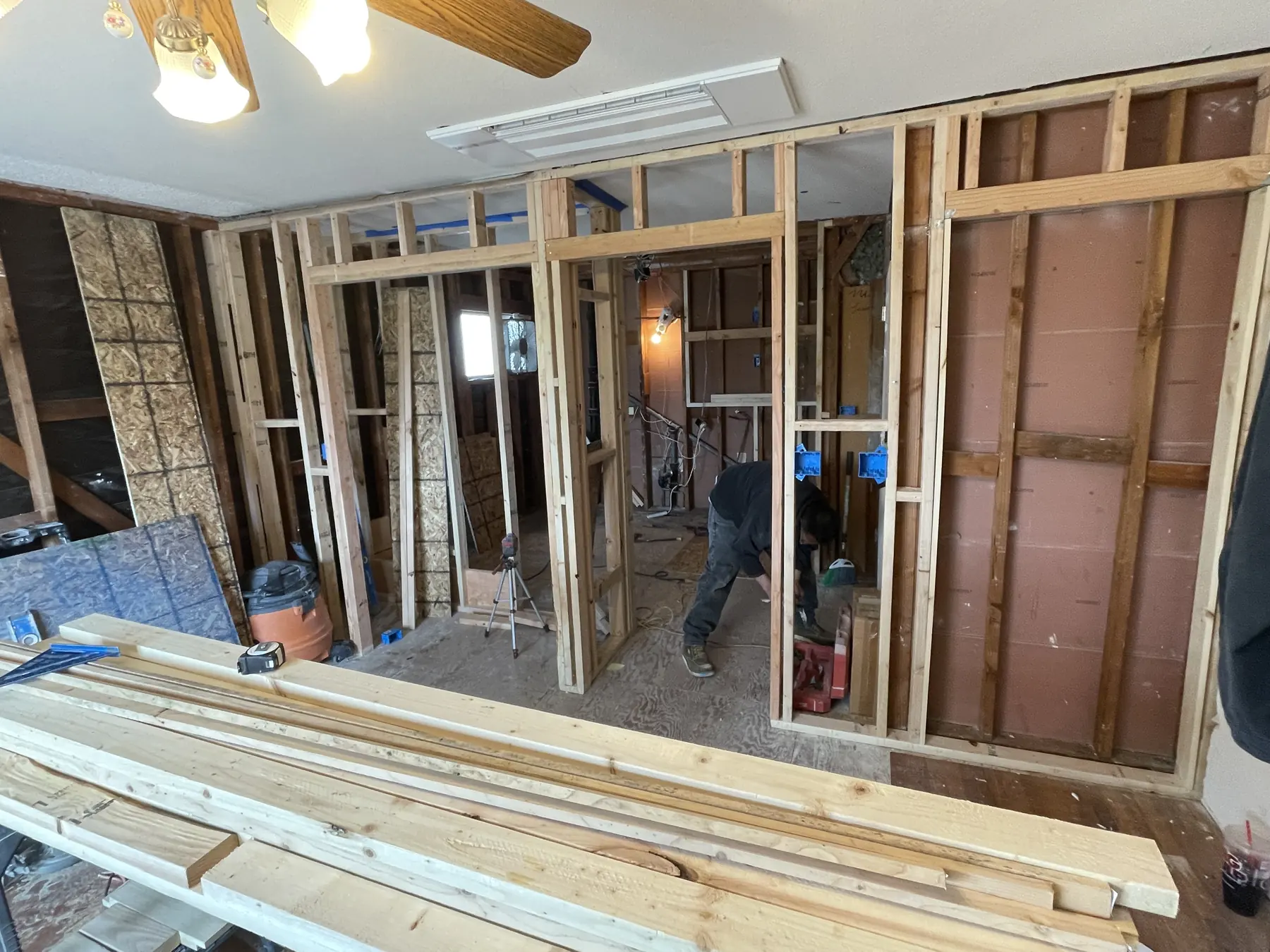 Accessible bathroom with roll-in shower, San Diego — during photo 1