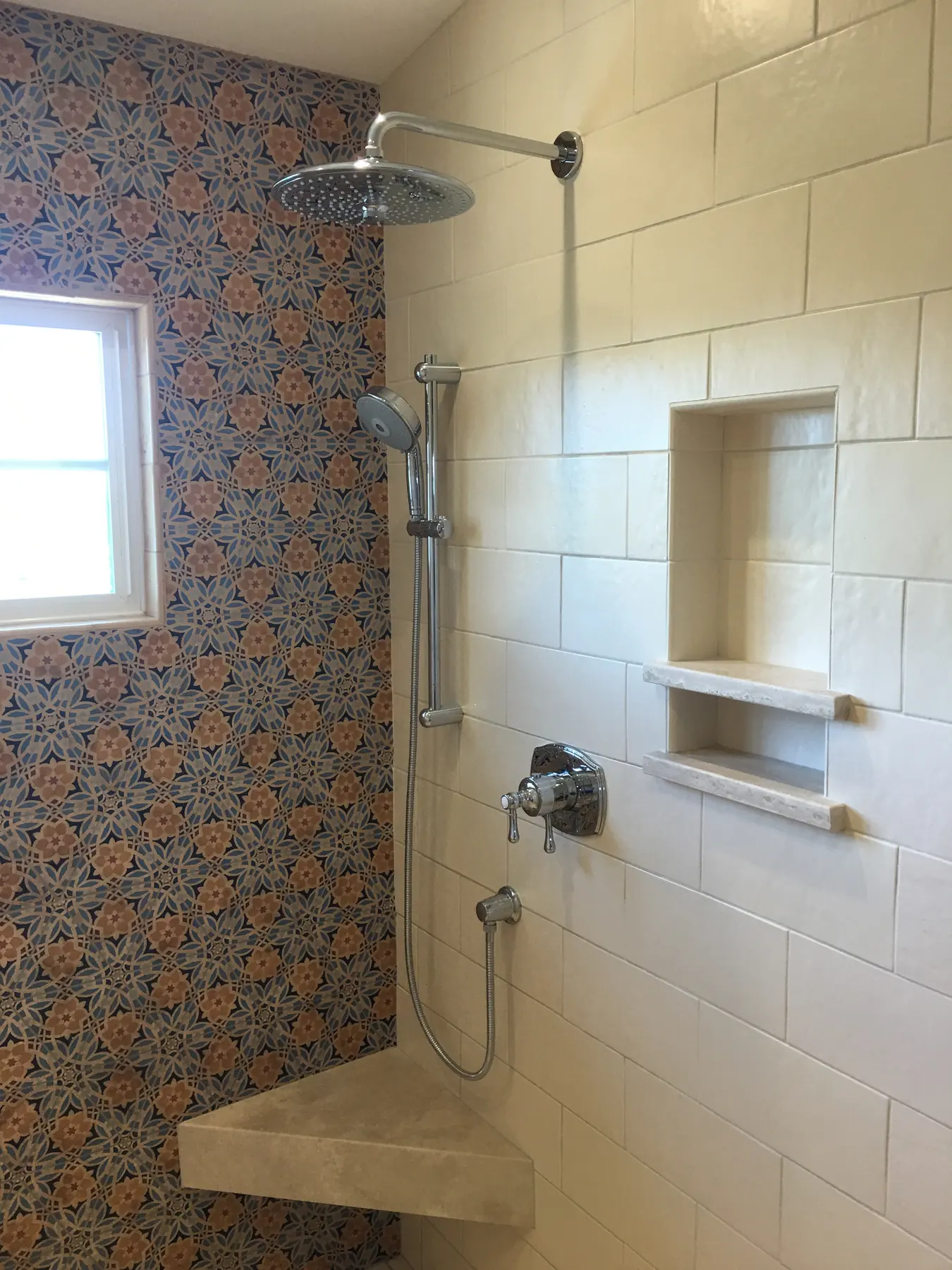 Insurance rebuild: double shower & arched vanity, Rancho Peñasquitos — after photo 2