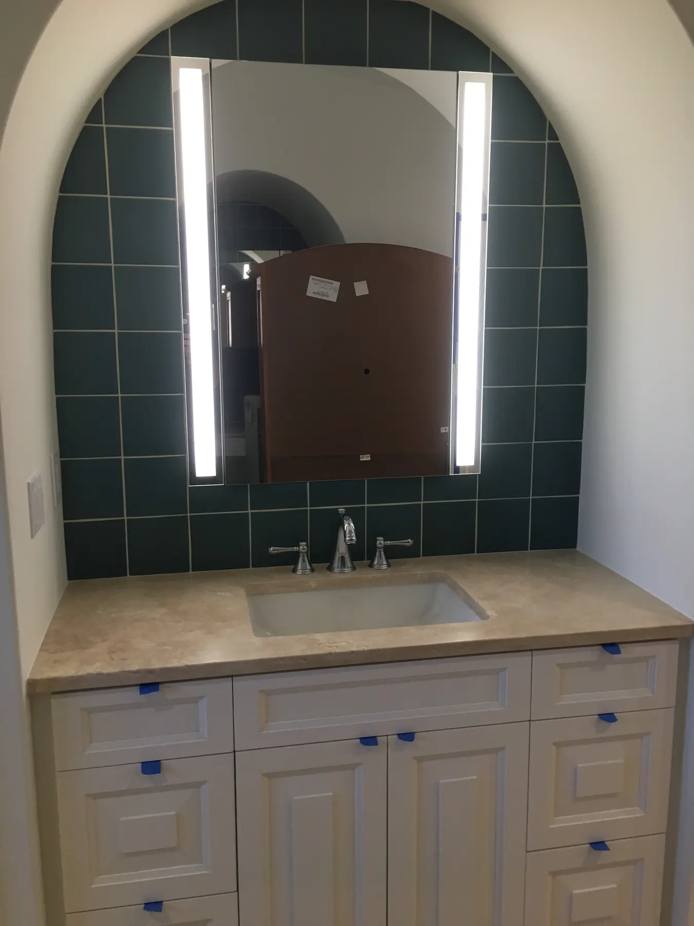 Insurance rebuild: double shower & arched vanity, Rancho Peñasquitos — after photo 10